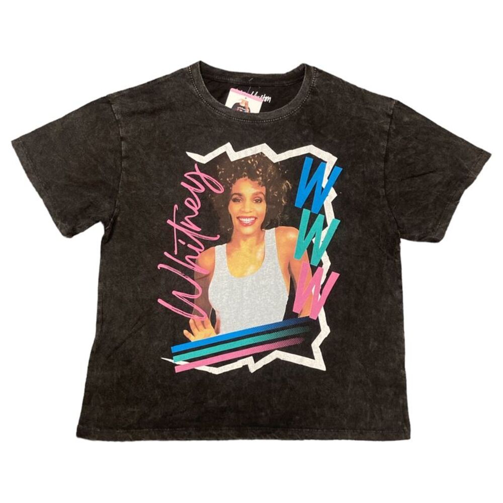 Official Merchandise Ladies Soft Short Sleeve Licensed Band Tee - Whitney/Black